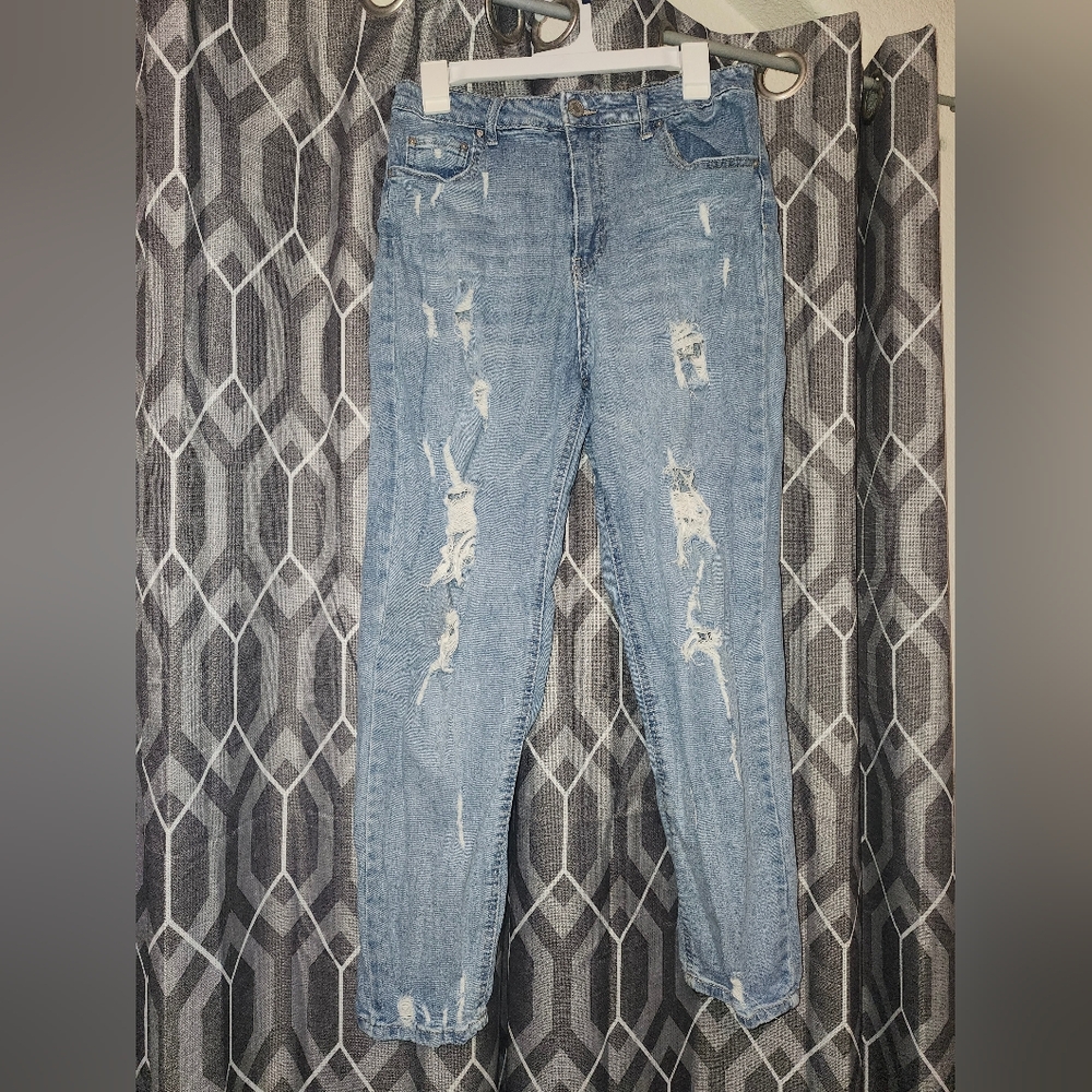 Indigo Rein Light Blue Distressed Skinny Jeans